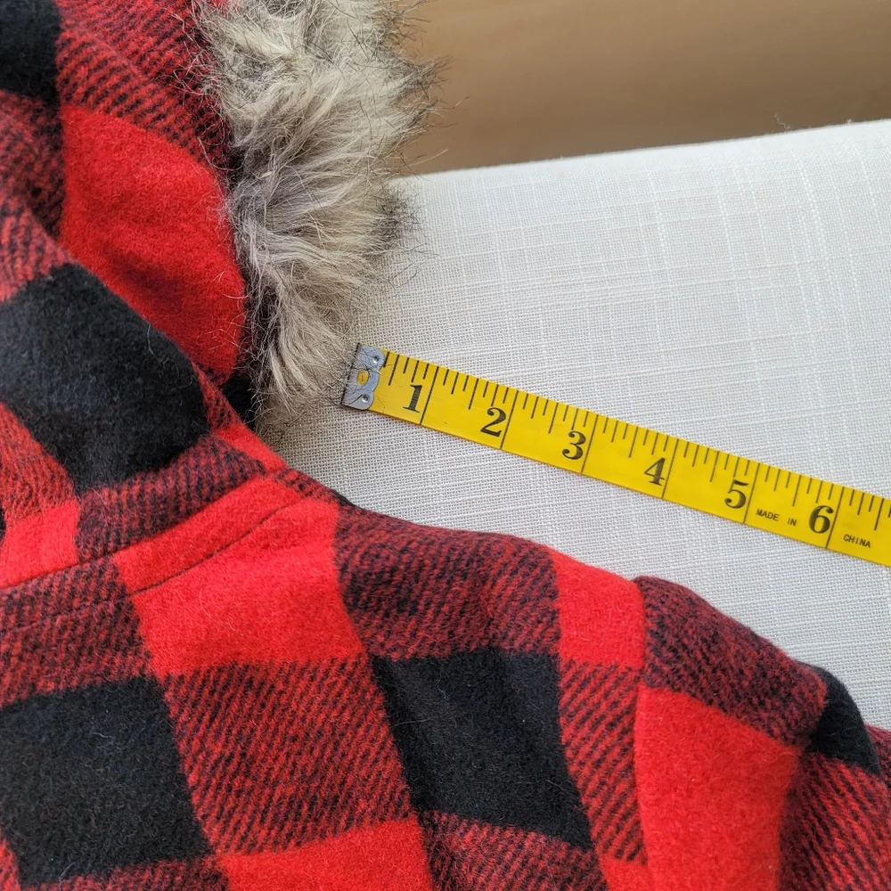 NEW J.Crew sz 12 Vail Parka Buffalo Plaid Wool Pea Coat Hood Classic NWT - Picture 10 of 14